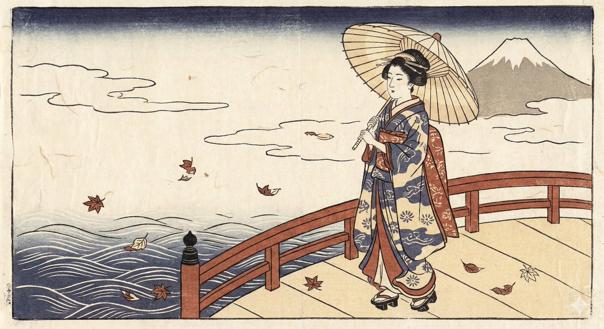 Japanese Folk Art Image Generation Prompt