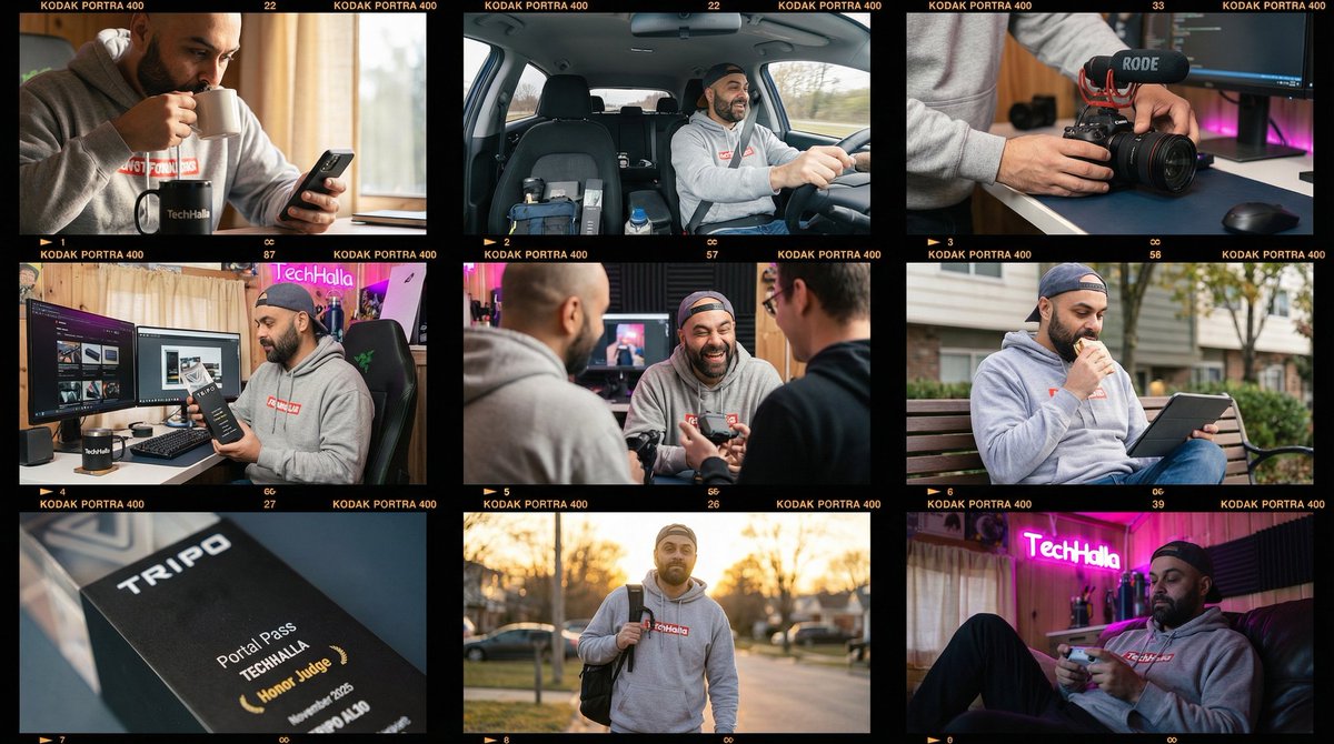 Generate 'A Day in the Life' 3x3 Photo Grid (Leica Look)