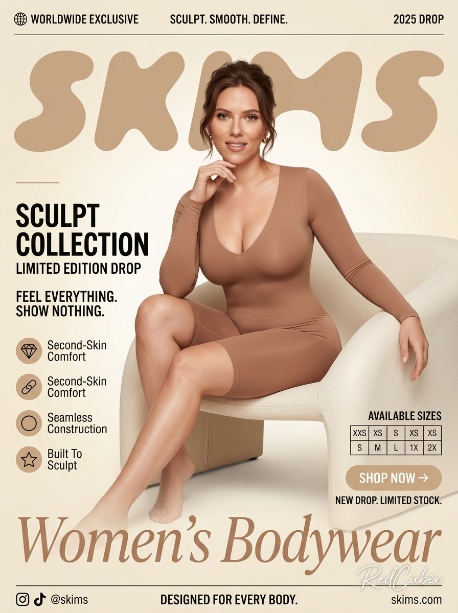 Scarlett Johansson x SKIMS campaign